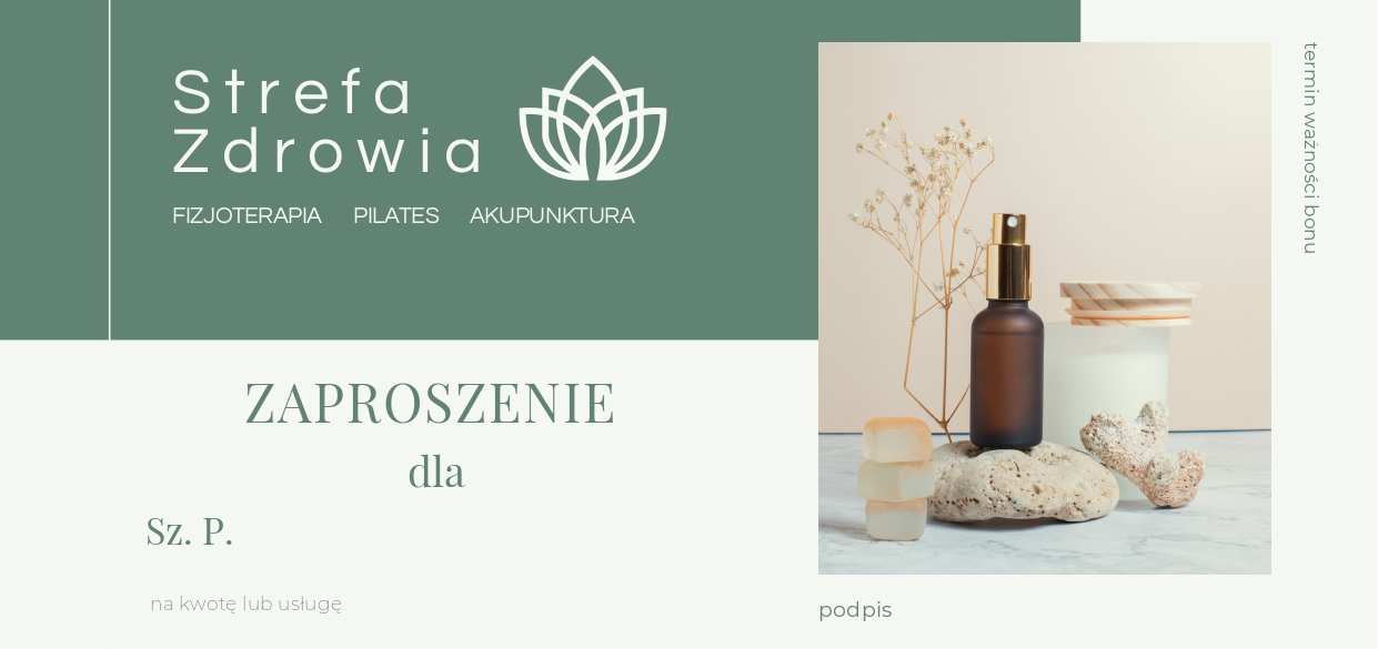 Bon podarunkowy Strefa Zdrowia